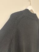 Viscose knit shirt, black