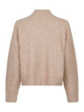 Paulina knit blouse, sand melange