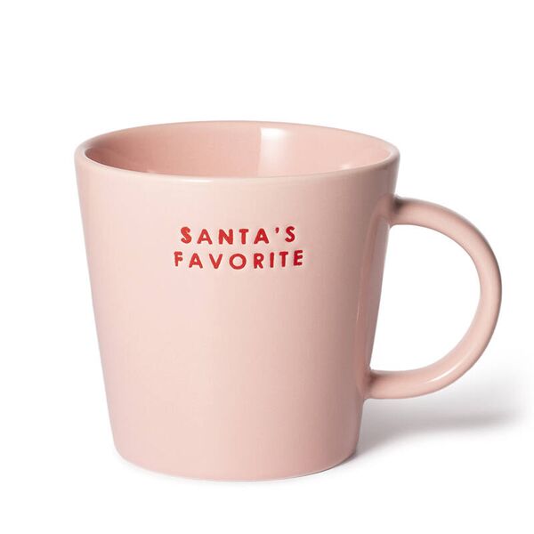 Tea cup santa's favorite 350ml, pink