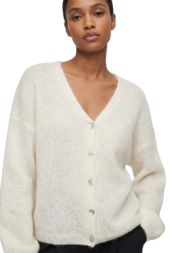 Cornelia mohair cardigan, white