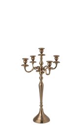 Candle holder aluminium 63cm, rose gold