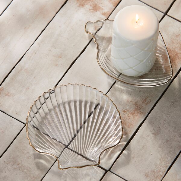 Beach shell decoration plate