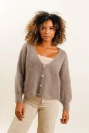 Cardigan Kid Mohair, Taupe