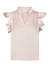 Stella heavy sateen blouse, light pink