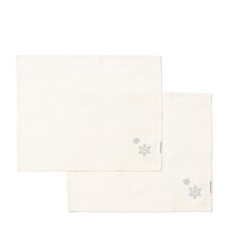 Aspen snowflake placemat set of 2pcs