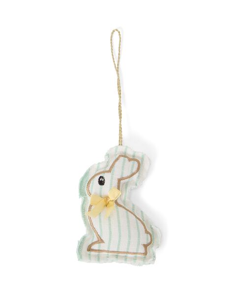 Easter Bunny Linen/Cotton Ornament, Green