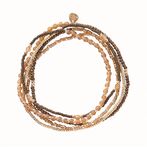 Respect citrine bracelet gold