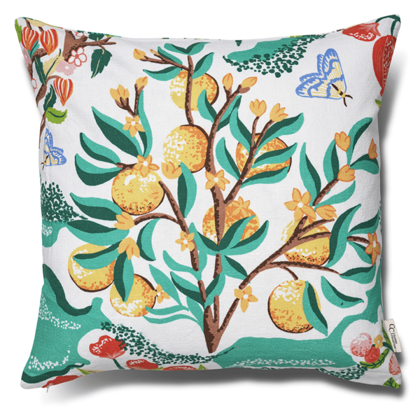 Botanic orange 50x50, white