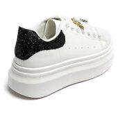 Sneakers with charms, black