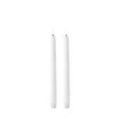 Led taper candle 2 pcs, white