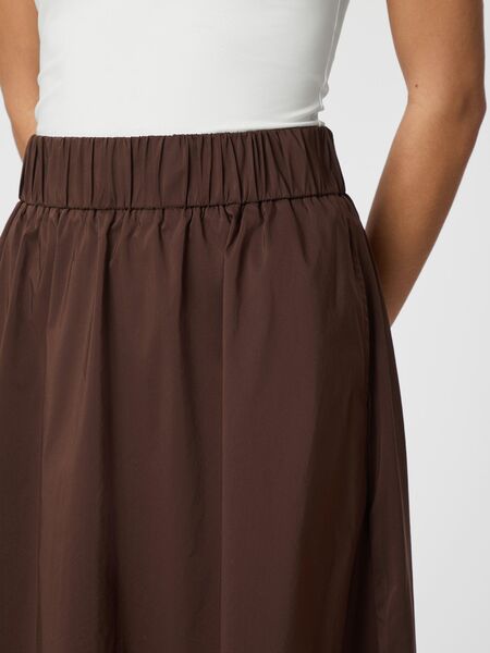 Yara poplin skirt, chocolate brown