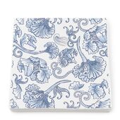 Floral island paper napkin