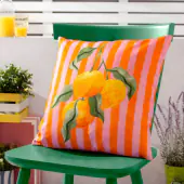 Oranges outdoor cushion 43x43, orange
