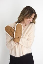 UGGfluff mitten, chestnut