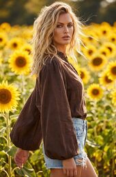 Tuscany blouse, brown