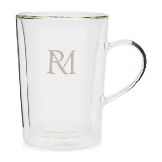 RM double wall monogram glass