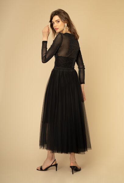 Aria tulle skirt, noir