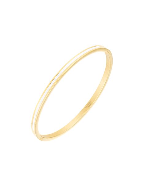 Poppy mini bangle, white gold