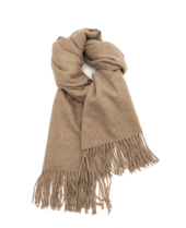 Scarf blended with cashmere, taupe