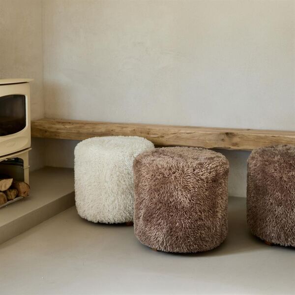 Bovery footstool, white lion