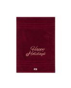 Original towel wine happy holidays 50x70, wine/beige