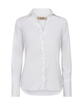 Sybel Satin Shirt, White