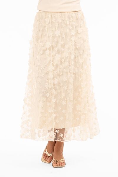 Chateau skirt, champagne