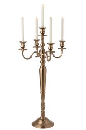 Candle holder aluminium 98cm, rose gold