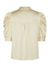Roella heavy sateen blouse, light yellow