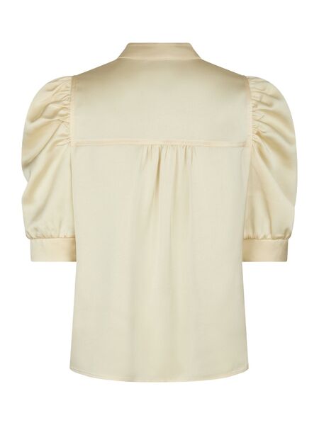Roella heavy sateen blouse, light yellow
