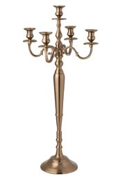 Candle holder aluminium 98cm, rose gold