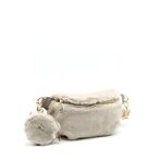 Odetta faux fur bag, beige