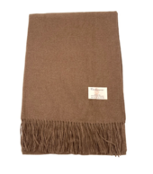 Scarf blended with cashmere, light maroon