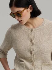 Palmer neuletakki, Latte Beige