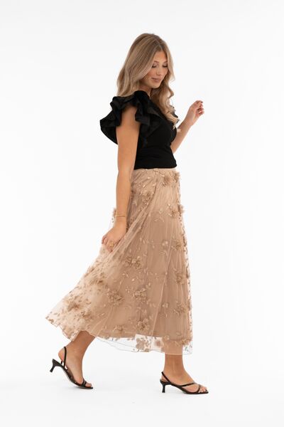 Florence skirt, Antique gold