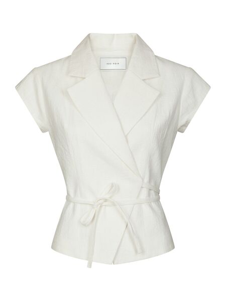 Salima ramie waistcoat, off white