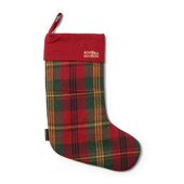 Classic tartan christmas stocking