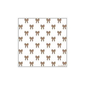 Bow paper napkins, caramel