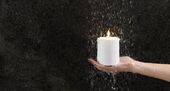 Outdoor led candle 10cm, white