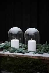 Outdoor led candle 7,8cm, white