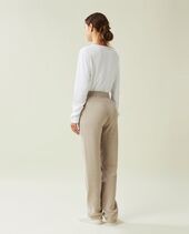 Jenna jersey pants, light brown melange