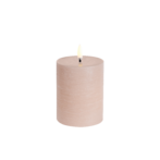 Led pillar candle 10cm, rustic beige