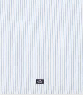 Striped Linen/Cotton Kitchen Towel, Blue/White