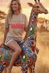 I want magic t-shirt, beige