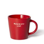 Cappuccino cup naughty list, red
