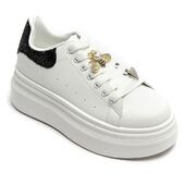 Sneakers with charms, black