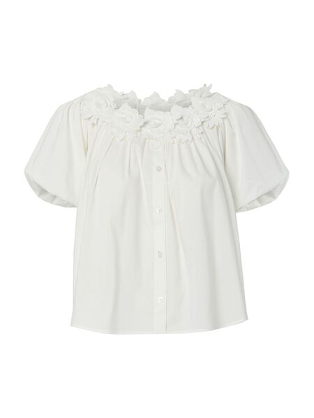 YASmanly offshoulder top, star white