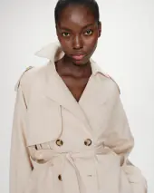 Vogue trench coat, sable