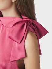 Veda heavy sateen top, cherry pink