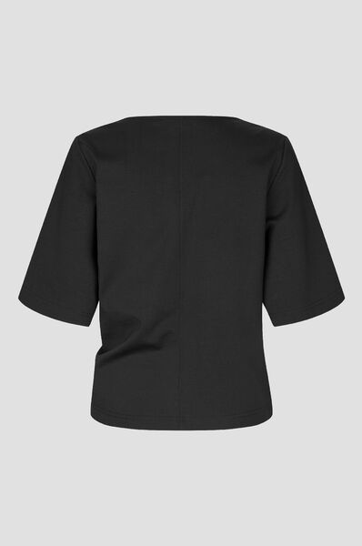 Arkai drape tee, black